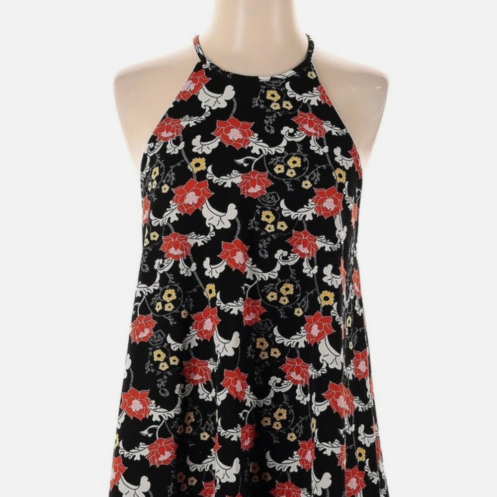 ZARA Trafaluc Floral Halter Mini Dress – Size S